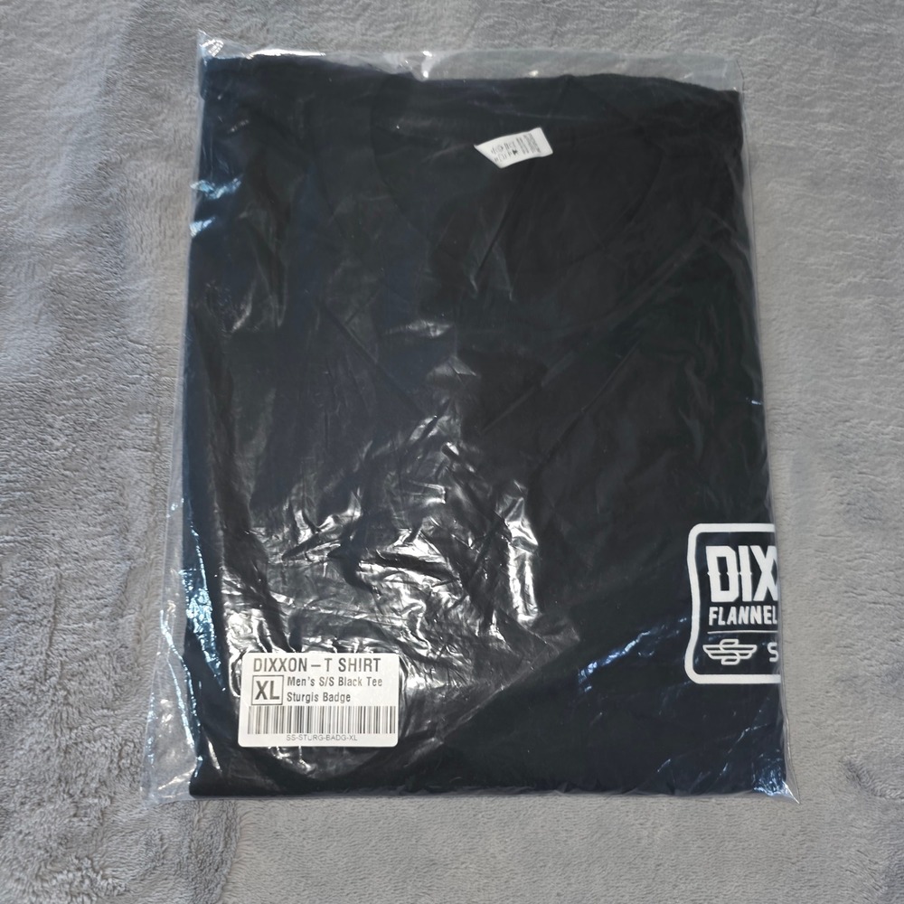 Dixxon Flannel Company Mens XL Black Sturgis Badge Short Sleeve T-Shirt New NWT